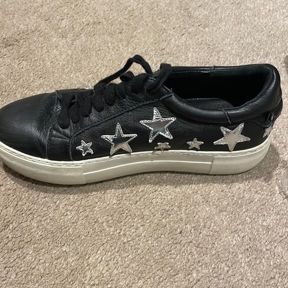 J/Slides Alabama Star Patch Platform Sneaker silver stars 6.5 - Picture 2 of 4